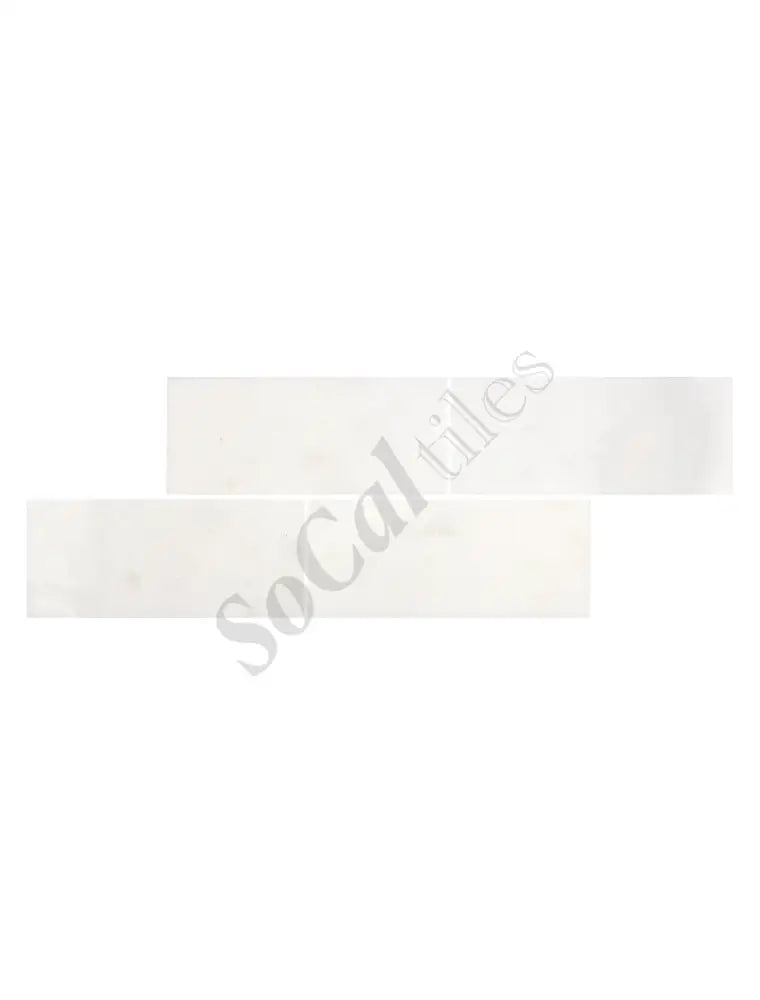 Afyon White Marble 4’’ X 12’’ Tile Polished Wall Tile