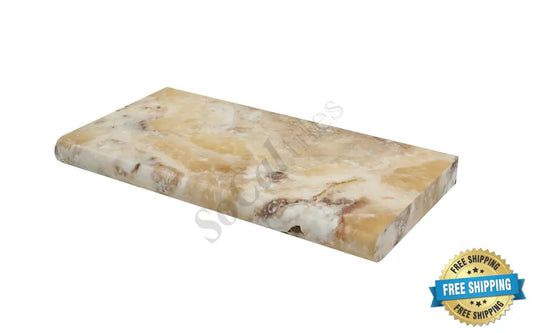 Antico Onyx Travertine 12’’ X 24’’ 5 cm Pool-Coping Tumbled Wall Tile