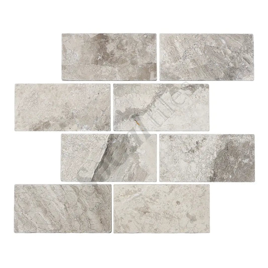 Atlantic Gray Marble 3’’ X 6’’ Tile Straight-Edged Polished/Honed Wall Tile