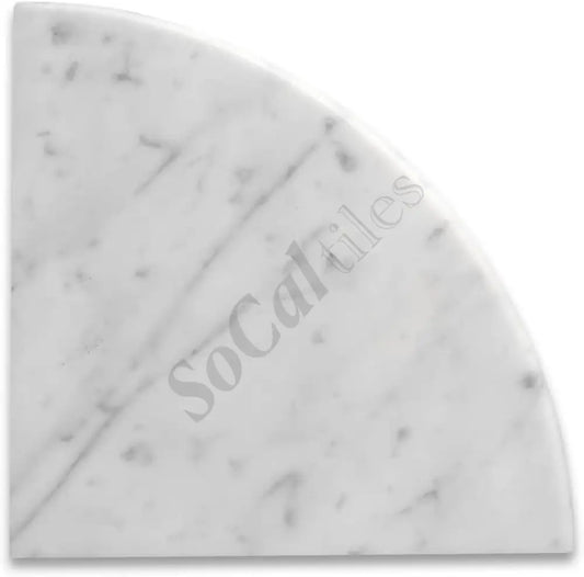 Bianco Carrara Marble 9’’ X 9’’ X 3/4’’ Shower Corner Shelf Accent & Trim Tile