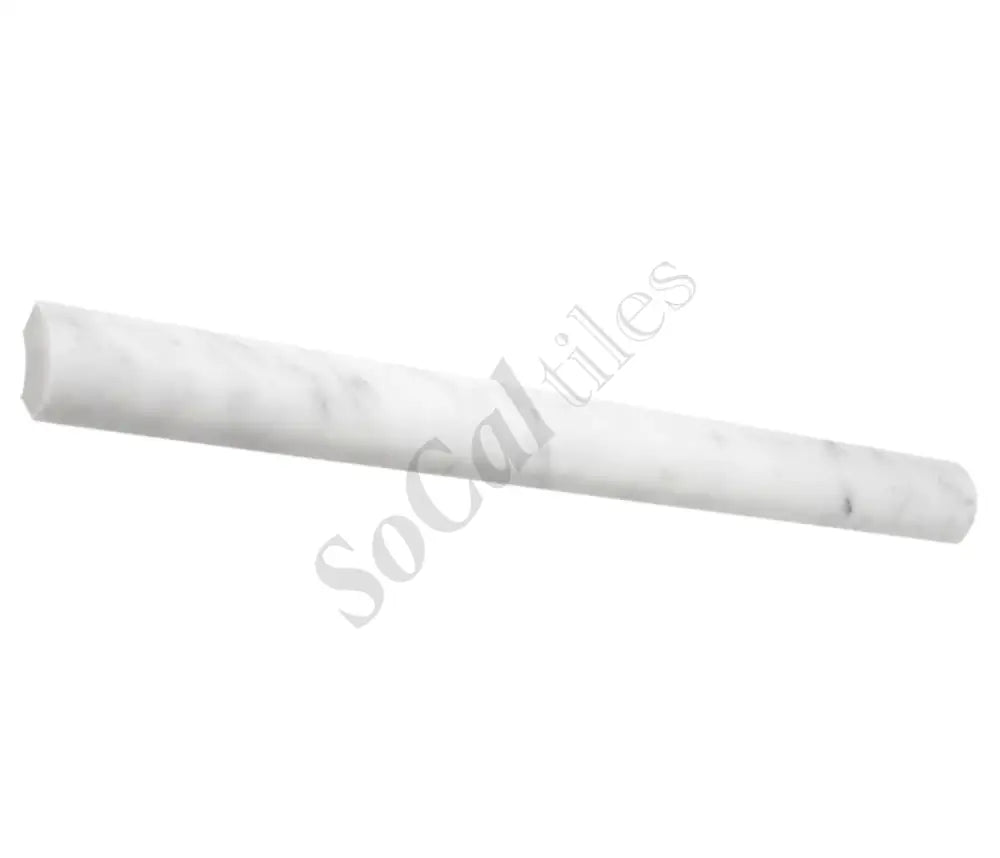 Bianco Carrara White Marble 1’’ X 12’’ Quarter-Round Trim Quarter-Round