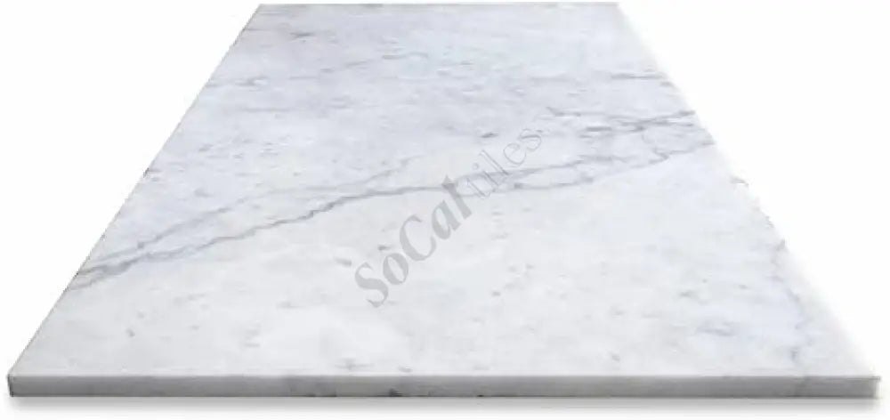 Bianco Carrara White Marble 12’’ X 24’’ Tile Micro-Beveled Wall Tile