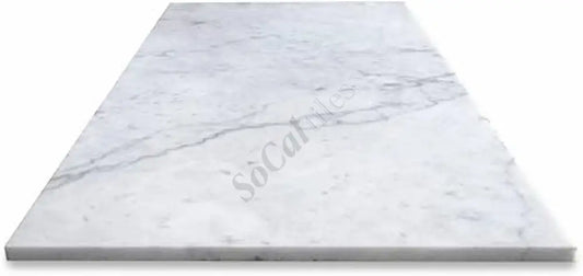 Bianco Carrara White Marble 12’’ X 24’’ Tile Micro-Beveled Wall Tile