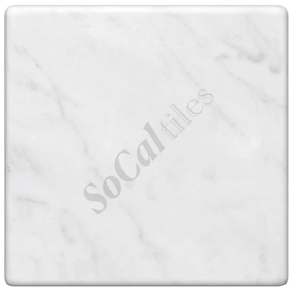 Bianco Carrara White Marble 4’’ X 4’’ Field Tile Wall Tile