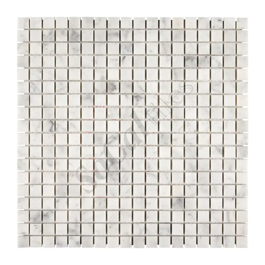 Bianco Carrara White Marble 5/8’’ X 5/8’’ Mosaic Wall Tile