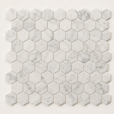 Bianco Congelato Dolomite Mosaic - 2in Hexagon