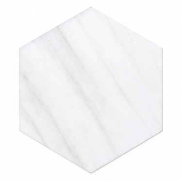 Bianco Dolomite Tile - 10in Hexagon