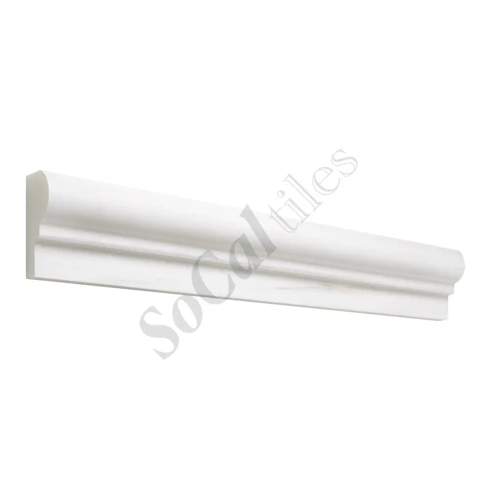 Bianco Dolomite 2’’ X 12’’ Single-Step Chair Rail Trim Polished/Honed Single-Step Chair Rail