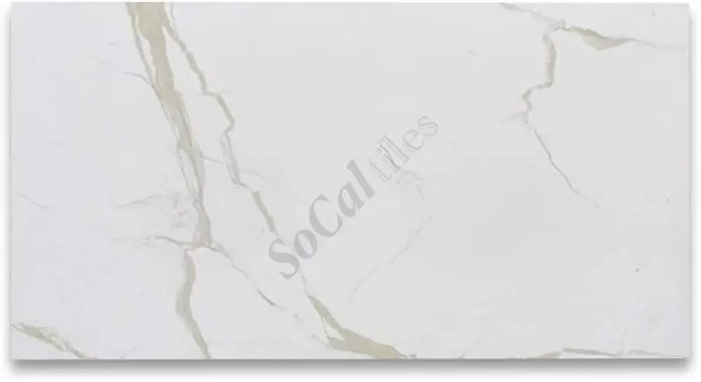 Calacatta Gold Marble 12’’ X 24’’ Tile Micro-Beveled Wall Tile