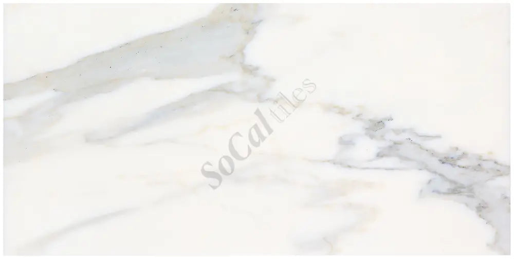 Calacatta Gold Marble 18’’ X 36’’ Tile Micro-Beveled Wall Tile