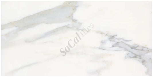 Calacatta Gold Marble 18’’ X 36’’ Tile Micro-Beveled Wall Tile