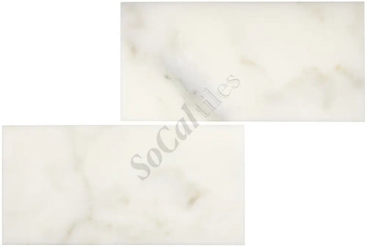 Calacatta Oliva Marble 6’’ X 12’’ Tile Micro-Beveled Polished/Honed Wall Tile