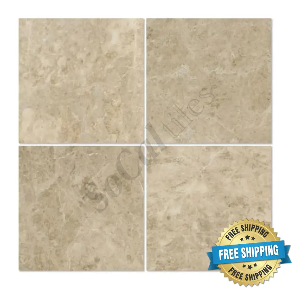 Cappuccino Marble 12’’ X 12’’ Tile Micro-Beveled Wall Tile