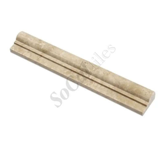 Cappuccino Marble 2’’ X 12’’ Single-Step Chair Rail Trim Single-Step Chair Rail