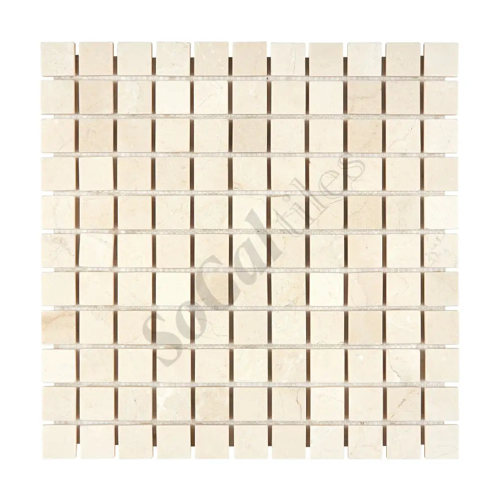 Crema Marfil Marble 1’’ X 1’’ Mosaic Backsplash Tile