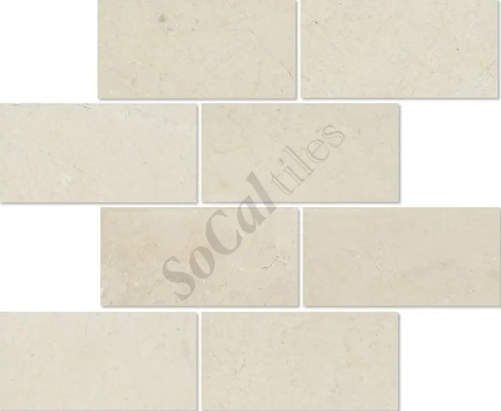 Crema Marfil Marble 3’’ X 6’’ Tile Wall Tile