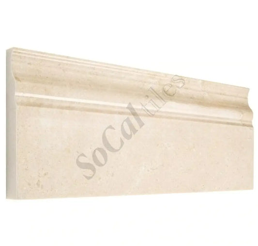 Crema Marfil Marble 4-3/4’’ X 12’’ Baseboard Trim Baseboard