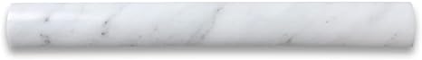 Bianco Carrara White Marble 1’’ X 12’’ Quarter-Round Trim Quarter-Round