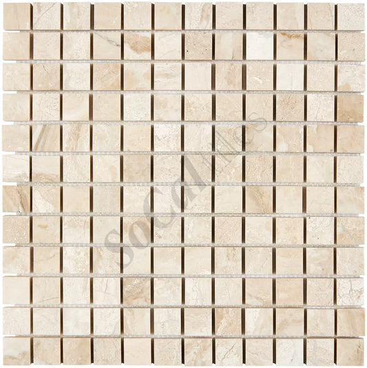 Diano Royal (Queen Beige) Marble 1’’ X 1’’ Mosaic Polished Wall Tile