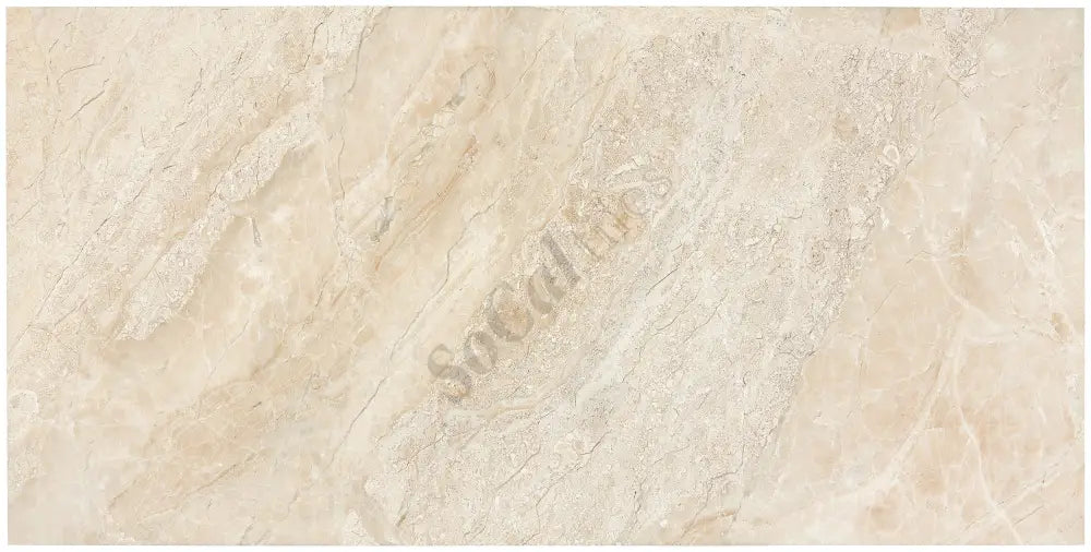 Diano Royal (Queen Beige) Marble 12’’ X 24’’ Tile Micro-Beveled Polished/Honed Wall Tile