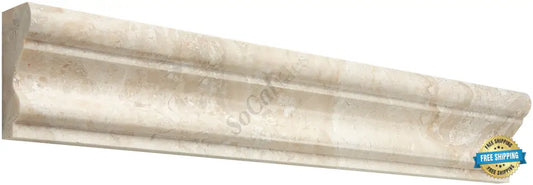 Diano Royal (Queen Beige) Marble 2’’ X 12’’ Milano Molding Polished/Honed Milano