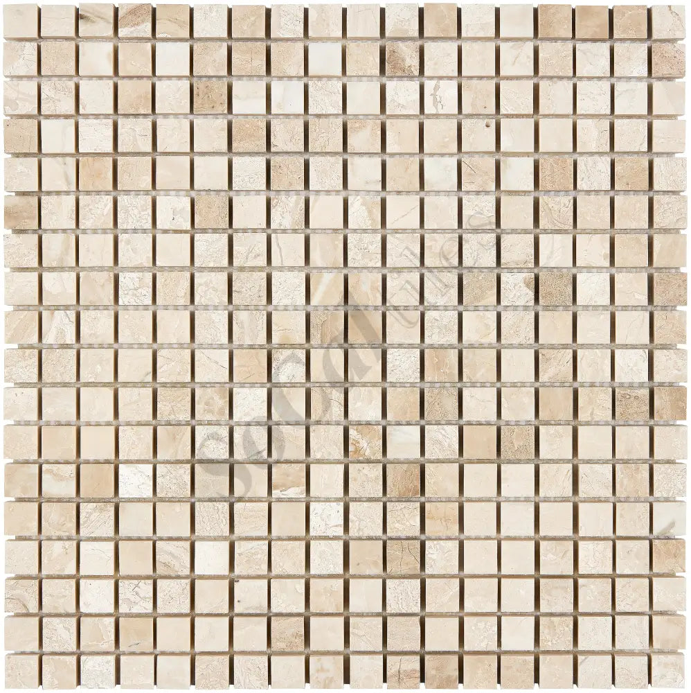 Diano Royal (Queen Beige) Marble 5/8’’ X 5/8’’ Mosaic Polished Wall Tile