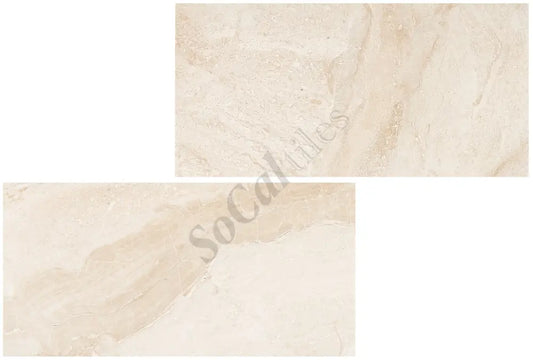 Diano Royal (Queen Beige) Marble 6’’ X 12’’ Tile Polished/Honed Wall Tile