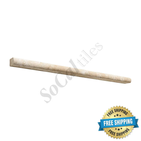 Durango Cream Travertine 1/2’’ X 12’’ Pencil Liner Honed Liner