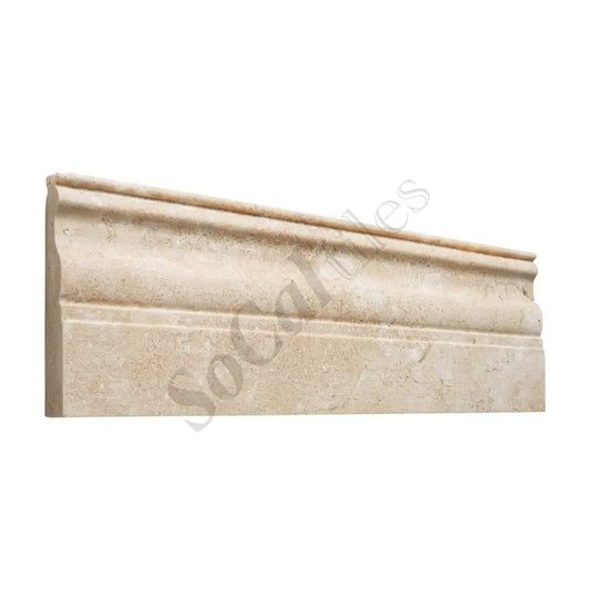 Durango Cream Travertine 4’’ X 12’’ Baseboard Trim Honed Baseboard