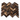 Emperador Dark 1x3 herringbone angled detail
