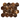 Overhead render of a polished Emperador Dark marble 3-inch hexagon mosaic sheet on white.
