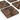 Emperador Dark 4x4 marble tile side-angle detail render