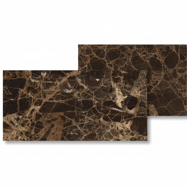 Emperador Dark 6x12 clean white-background product shot