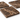 Emperador Dark 6x6 marble tile side-angle edge detail render