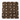 Emperador Dark basketweave mosaic with Crema Marfil dots