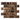 Emperador Dark deep-beveled brick mosaic hero