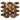 Emperador Dark Marble Mosaic - Octave with Crema Marfil Dots