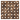 Emperador Dark Pinwheel mosaic with Crema Marfil dots