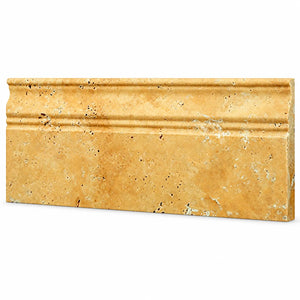 Gold/Yellow Travertine Trim - Baseboard