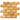 Gold/Yellow Travertine Mosaic - 2x4 Brick