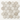 Haisa Light (White Wood) Limestone Mosaic - 2in Hexagon