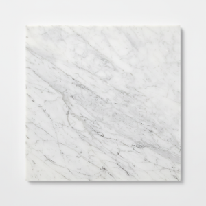 Bianco Carrara White Marble Tile - 18x18