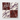 Checkerboard marble tile with alternating Rosso Laguna and Calacatta Viola squares