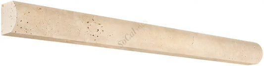 Ivory (Light) Travertine 1’’ X 12’’ Dome Liner Honed Liner