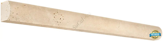 Ivory (Light) Travertine 1’’ X 12’’ Dome Liner Honed Liner