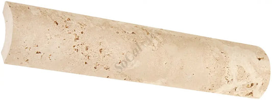 Ivory / Light Travertine 1’’ X 12’’ Quarter-Round Trim Honed Quarter-Round