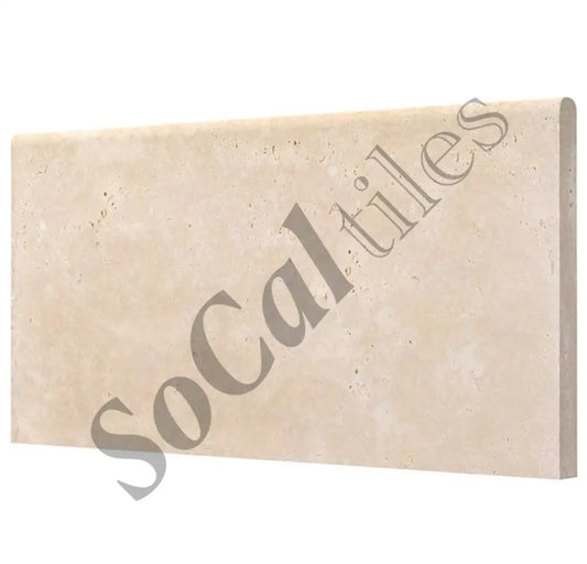 Ivory (Light) Travertine 12’’ X 24’’ Pool Coping 3 cm Tumbled Wall Tile