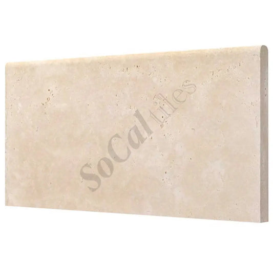 Ivory (Light) Travertine 12’’ X 24’’ Pool Coping 3 cm Tumbled Wall Tile