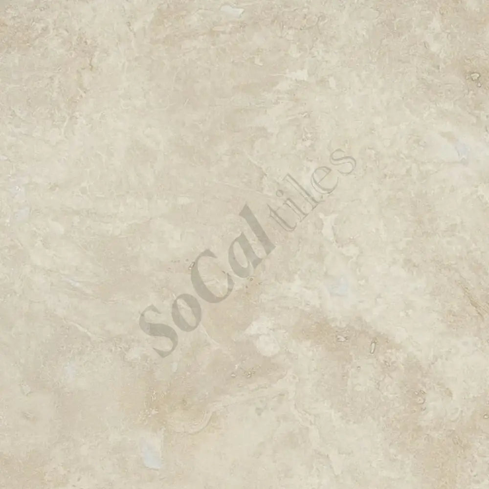 Ivory (Light) Travertine 12’’ X 12’’ Tile - (Cross-cut) Filled & Honed / 1 sq. ft. Wall Tile