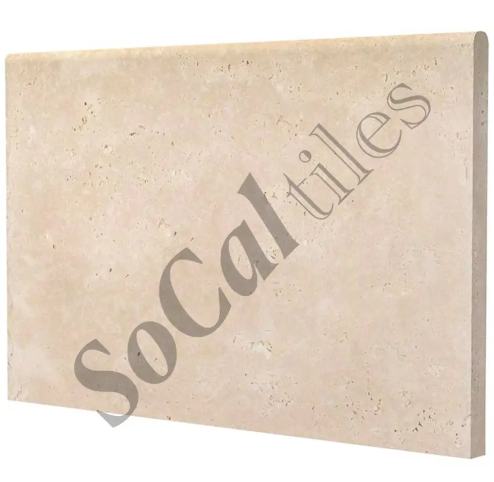 Ivory (Light) Travertine 16’’ X 24’’ Pool Coping 3 cm Tumbled Wall Tile